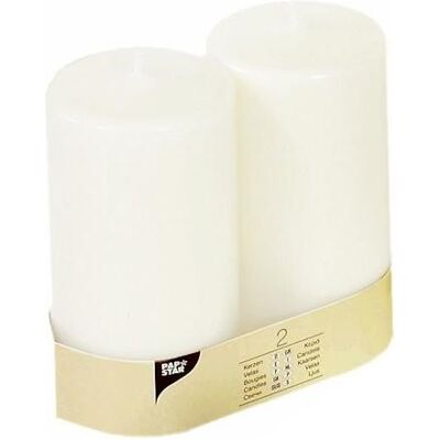 Papstar Modèle 82095 Ensemble de Bougies Blanches - Bougies pour Mariages & Décor - Publicité Papstar Modèle 82095 Ensemble de Bougies Blanches - Bougies pour Mariages & Décor - Publicité