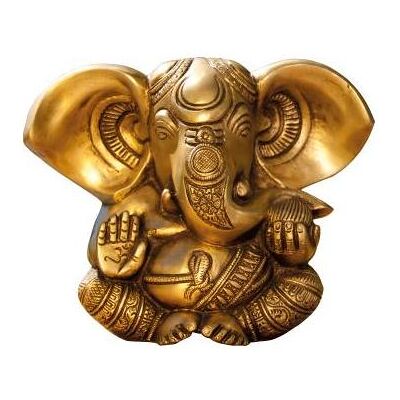 Berk, Figurines et sculptures décoratives, Ganesha, laiton, 13 cm - Publicité Berk, Figurines et sculptures décoratives, Ganesha, laiton, 13 cm - Publicité