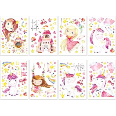 Papierdrachen, Autocollant mural, Stickers muraux - licorne (22 x 30 cm) - Publicité Papierdrachen, Autocollant mural, Stickers muraux - licorne (22 x 30 cm) - Publicité