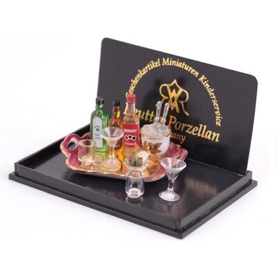 Reutter, Miniatures, 001.854/6 - Set apéritif, miniature - Publicité Reutter, Miniatures, 001.854/6 - Set apéritif, miniature - Publicité