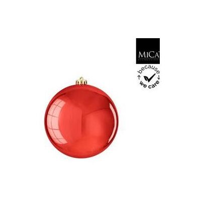 Magni, Décorations de sapin de Noël, Boule Incassable Rouge Brillant - D 15 Cm - Publicité Magni, Décorations de sapin de Noël, Boule Incassable Rouge Brillant - D 15 Cm - Publicité