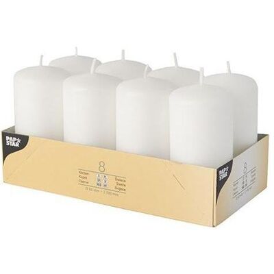 Papstar, Bougie, Bougie ronde (8 pcs) - Publicité Papstar, Bougie, Bougie ronde (8 pcs) - Publicité