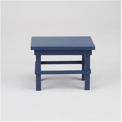Reutter, Miniatures, 001.553/9 - Miniature, petite table de cuisine bleue, vide - Publicité Reutter, Miniatures, 001.553/9 - Miniature, petite table de cuisine bleue, vide - Publicité