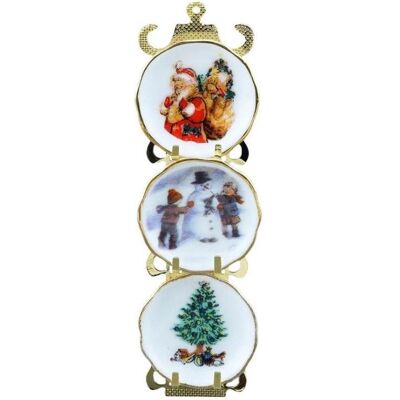 Reutter, Miniatures, 001.388/6 - Etagère à assiettes "Noël", miniature - Publicité Reutter, Miniatures, 001.388/6 - Etagère à assiettes "Noël", miniature - Publicité