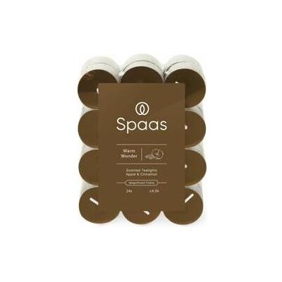 SPAAS - Warm Wonder - 4.5h - 24 pièces bougies parfumées - Publicité SPAAS - Warm Wonder - 4.5h - 24 pièces bougies parfumées - Publicité
