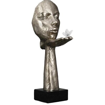 GILDE Desire Finition Antique Sculpture Argentée - Objet Décoratif - Publicité GILDE Desire Finition Antique Sculpture Argentée - Objet Décoratif - Publicité