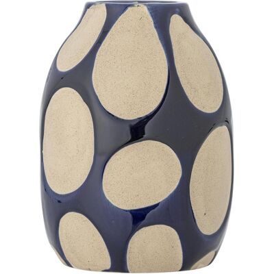 Bloomingville, Vase, - Bashir Vase - Blue - Stoneware (4x, 7 l) - Publicité Bloomingville, Vase, - Bashir Vase - Blue - Stoneware (4x, 7 l) - Publicité