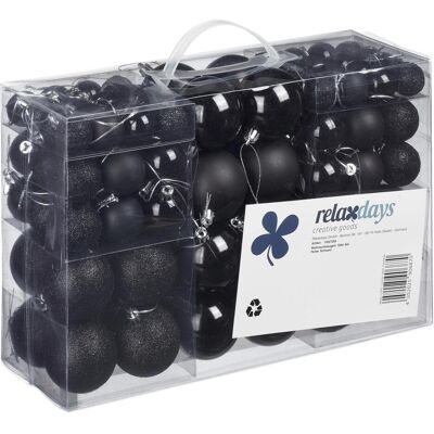 Relaxdays, Décorations de sapin de Noël, Lot de 100 boules de Noël (100x) - Publicité Relaxdays, Décorations de sapin de Noël, Lot de 100 boules de Noël (100x) - Publicité