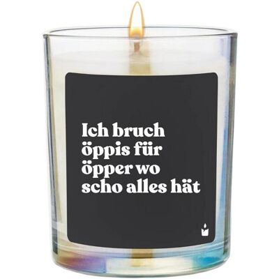 Chatty Candles, Bougie parfumée, Bougie parfumée Flowery Je veux quelque chose pour quelqu'un qui a déjà tout. Publicité Chatty Candles, Bougie parfumée, Bougie parfumée Flowery Je veux quelque chose pour quelqu'un qui a déjà tout. Publicité
