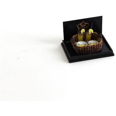 Reutter, Miniatures, 001.811/5 JAUNE - Plateau de jardin, miniature - Publicité Reutter, Miniatures, 001.811/5 JAUNE - Plateau de jardin, miniature - Publicité