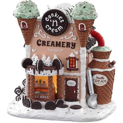 Lemax, Miniatures, Cookies n' Creamery avec adaptateur - Publicité Lemax, Miniatures, Cookies n' Creamery avec adaptateur - Publicité
