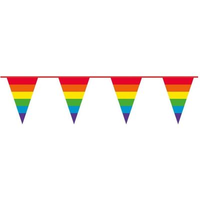 Boland Wimpelkette Regenbogen - Peace (1 pcs) - Publicité Boland Wimpelkette Regenbogen - Peace (1 pcs) - Publicité