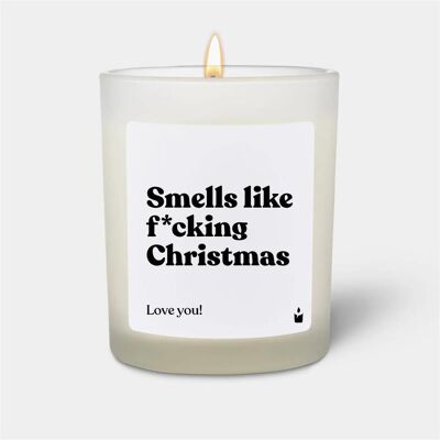 Chatty Candles, Bougie parfumée, Bougie parfumée Flowery Smells like f*cking Christmas - Publicité Chatty Candles, Bougie parfumée, Bougie parfumée Flowery Smells like f*cking Christmas - Publicité