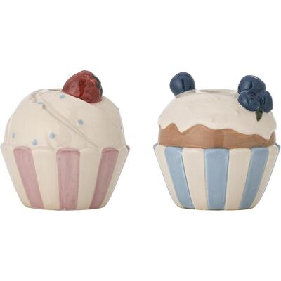 Bloomingville, Bougeoir, - Chip Candle Holder - Multi - 10 cm x 8 cm - Publicité Bloomingville, Bougeoir, - Chip Candle Holder - Multi - 10 cm x 8 cm - Publicité