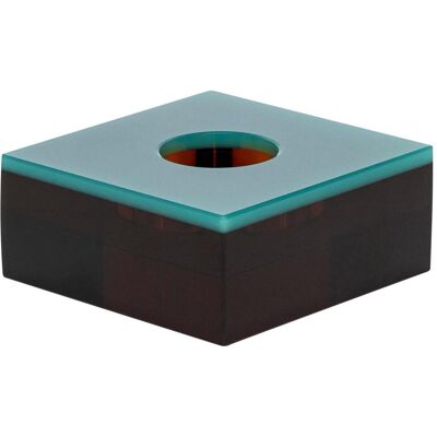 Support de bougie en cristal Hübsch Flux - Tealight, Vert/Marron - Publicité Support de bougie en cristal Hübsch Flux - Tealight, Vert/Marron - Publicité