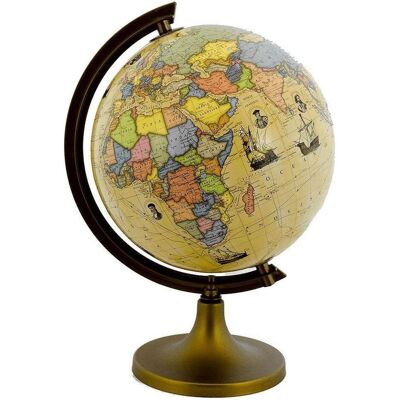ZACHEM Globe 220mm Itinéraires des Explorateurs - Publicité ZACHEM Globe 220mm Itinéraires des Explorateurs - Publicité