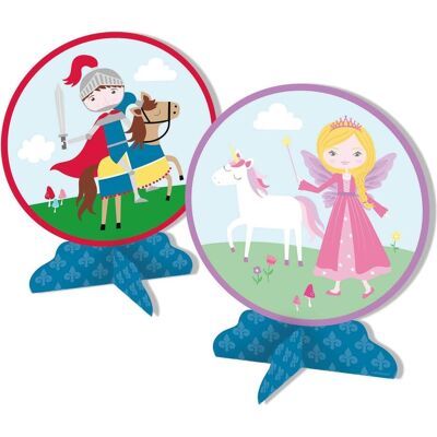Amscan Centre de table - Princesse & Chevalier (2p.) (1 pcs) - Publicité Amscan Centre de table - Princesse & Chevalier (2p.) (1 pcs) - Publicité
