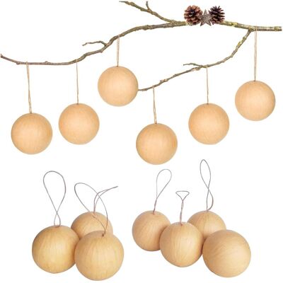 Papierdrachen, Décorations de sapin de Noël, 12 boules de Noël en papier mâché - Marron (12x) - Publicité Papierdrachen, Décorations de sapin de Noël, 12 boules de Noël en papier mâché - Marron (12x) - Publicité