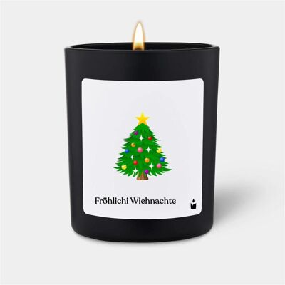 Chatty Candles, Bougie parfumée, Bougie parfumée Flowery Fröhlichi Wiehnachte Tanne (sapin) - Publicité Chatty Candles, Bougie parfumée, Bougie parfumée Flowery Fröhlichi Wiehnachte Tanne (sapin) - Publicité