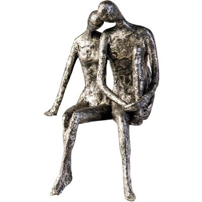 Sculpture Couple en Argent GILDE - Objet décoratif - Publicité Sculpture Couple en Argent GILDE - Objet décoratif - Publicité