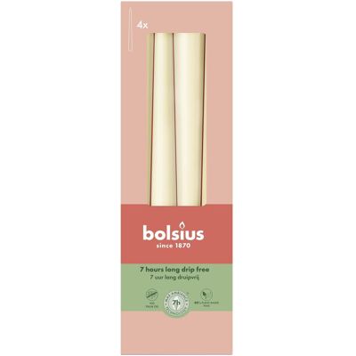 BOLSIUS Candela 245/24 4pz Soft Pearl - Bougie - Publicité BOLSIUS Candela 245/24 4pz Soft Pearl - Bougie - Publicité