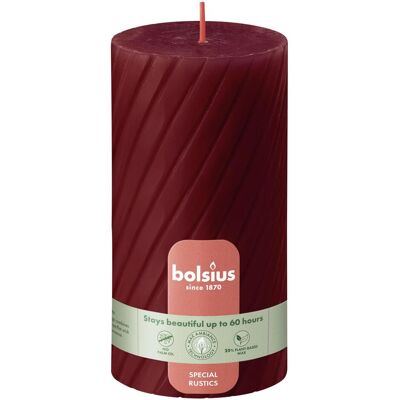 Bolsius, Bougie, Stumpe Rustik TR 130/68mm rot (1 pcs) - Publicité Bolsius, Bougie, Stumpe Rustik TR 130/68mm rot (1 pcs) - Publicité