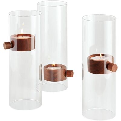 Support de bougie magnétique Philippi Lift - 20cm Verre transparent - Publicité Support de bougie magnétique Philippi Lift - 20cm Verre transparent - Publicité