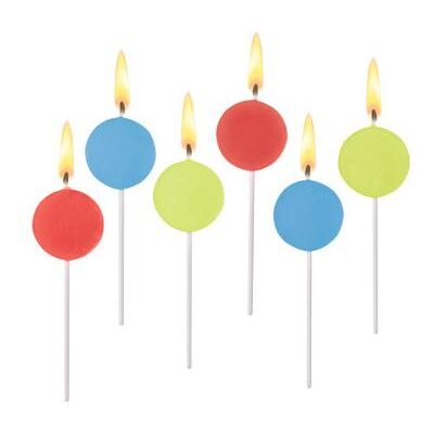 Susy Card, Bougie, SUSYCARD Bougies décoratives Mix it rond 3 couleurs assorties, 6 pièces (6 pcs) - Publicité Susy Card, Bougie, SUSYCARD Bougies décoratives Mix it rond 3 couleurs assorties, 6 pièces (6 pcs) - Publicité