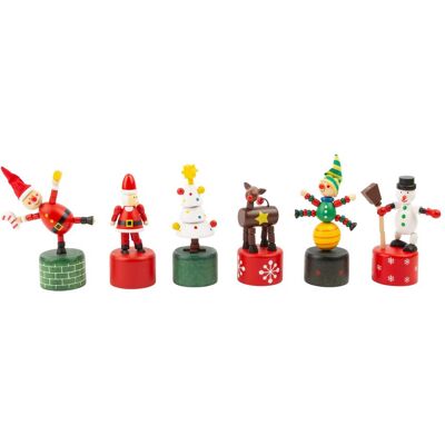 Small Foot - Weihnachts-Drückfiguren - bois - Publicité Small Foot - Weihnachts-Drückfiguren - bois - Publicité