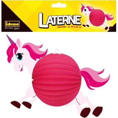 Idena, Lanterne, Lanterne Licorne 40x34cm FSC-Mix - Publicité Idena, Lanterne, Lanterne Licorne 40x34cm FSC-Mix - Publicité