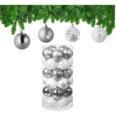 Relaxdays Ornements de Noël - Ensemble de 30 boules de Noël - Publicité Relaxdays Ornements de Noël - Ensemble de 30 boules de Noël - Publicité
