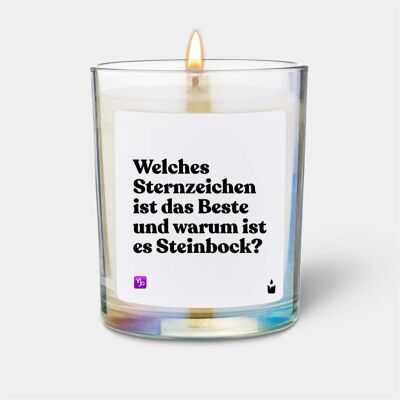 Chatty Candles, Bougie parfumée, Duftkerze Flowery Welches Sternzeichen ist das Beste und warum ist es Steinbock? - Publicité Chatty Candles, Bougie parfumée, Duftkerze Flowery Welches Sternzeichen ist das Beste und warum ist es Steinbock? - Publicité