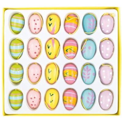 Magni, Déco de Pâques, Oeufs en bois à suspendre 24er 2cm couleurs assorties (24x) - Publicité Magni, Déco de Pâques, Oeufs en bois à suspendre 24er 2cm couleurs assorties (24x) - Publicité