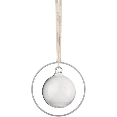 Blomus, Décorations de sapin de Noël, Set mit 4 KITAI-Weihnachtskugeln, klar/silber (4x) - Publicité Blomus, Décorations de sapin de Noël, Set mit 4 KITAI-Weihnachtskugeln, klar/silber (4x) - Publicité