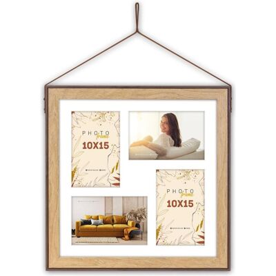 ZEP, Cadre photo, YH473 Lugo 4Q 4x10x15 (34x34) cm - Publicité ZEP, Cadre photo, YH473 Lugo 4Q 4x10x15 (34x34) cm - Publicité