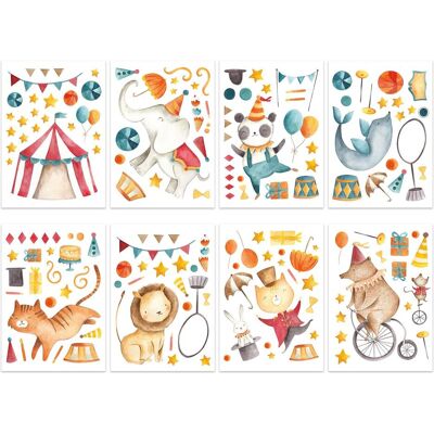 Papierdrachen, Autocollant mural, Cirque (22 x 30 cm) - Publicité Papierdrachen, Autocollant mural, Cirque (22 x 30 cm) - Publicité