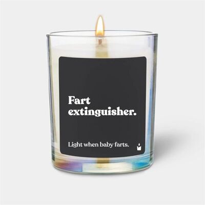 Chatty Candles, Bougie parfumée, Bougie parfumée Flowery Fart extinguisher. Publicité Chatty Candles, Bougie parfumée, Bougie parfumée Flowery Fart extinguisher. Publicité