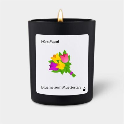 Chatty Candles, Bougie parfumée, Duftkerze Flowery Fürs Mami. Blueme zum Muettertag - Publicité Chatty Candles, Bougie parfumée, Duftkerze Flowery Fürs Mami. Blueme zum Muettertag - Publicité