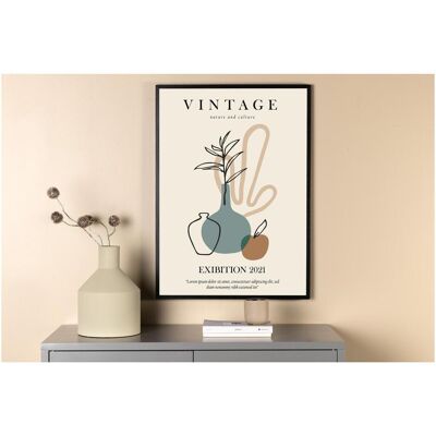 Affiche Vintage Beige Venture Home - 21X30 - Art mural - Publicité Affiche Vintage Beige Venture Home - 21X30 - Art mural - Publicité