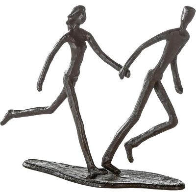 Gilde Running - Sculpture Décorative - 17cm - Fer - Finition Bronze - Publicité Gilde Running - Sculpture Décorative - 17cm - Fer - Finition Bronze - Publicité