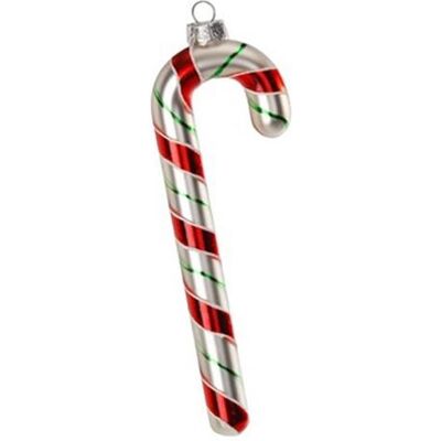 Magni, Décorations de sapin de Noël, Décoration de sapin de Noël : canne en sucre rouge, 16 cm - Publicité Magni, Décorations de sapin de Noël, Décoration de sapin de Noël : canne en sucre rouge, 16 cm - Publicité