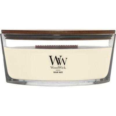 Bougie parfumée Solar Haze de Woodwick avec mèche en bois - Bougies - Publicité Bougie parfumée Solar Haze de Woodwick avec mèche en bois - Bougies - Publicité