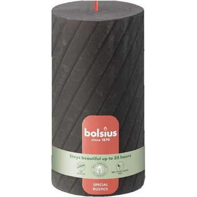 Bolsius, Bougie, Stumpe Rustik TR 130/68mm grau (1 pcs) - Publicité Bolsius, Bougie, Stumpe Rustik TR 130/68mm grau (1 pcs) - Publicité