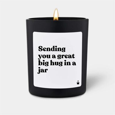 Chatty Candles, Bougie parfumée, Bougie parfumée Flowery Sending you a great big hug in a jar - Publicité Chatty Candles, Bougie parfumée, Bougie parfumée Flowery Sending you a great big hug in a jar - Publicité