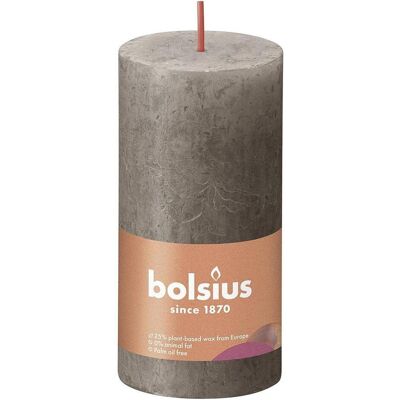 BOLSIUS - Rustiko Shine - Taupe - 100/50 - Bougie - Publicité BOLSIUS - Rustiko Shine - Taupe - 100/50 - Bougie - Publicité