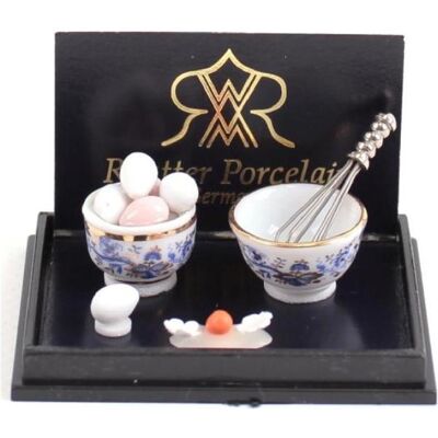Reutter, Miniatures, 001.324/5 - Oeufs en neige, miniature - Publicité Reutter, Miniatures, 001.324/5 - Oeufs en neige, miniature - Publicité