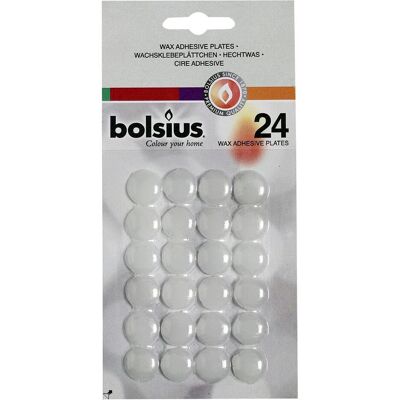 24x Bolsius, Bougeoir, 24 plaquettes autocollantes sur carte - Publicité 24x Bolsius, Bougeoir, 24 plaquettes autocollantes sur carte - Publicité