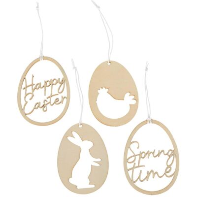 Papierdrachen, Déco de Pâques, Pâques Cutout Pendentif - Letterings - Set 3 (12x) - Publicité Papierdrachen, Déco de Pâques, Pâques Cutout Pendentif - Letterings - Set 3 (12x) - Publicité