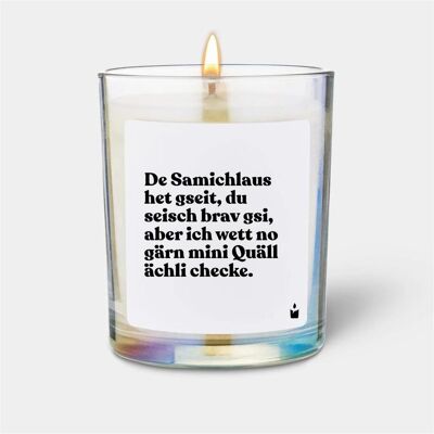 Chatty Candles, Bougie parfumée, Bougie parfumée Woody Le Père Noël a dit que tu avais été sage, mais que je voulais encore un peu - Publicité Chatty Candles, Bougie parfumée, Bougie parfumée Woody Le Père Noël a dit que tu avais été sage, mais que je voulais encore un peu - Publicité