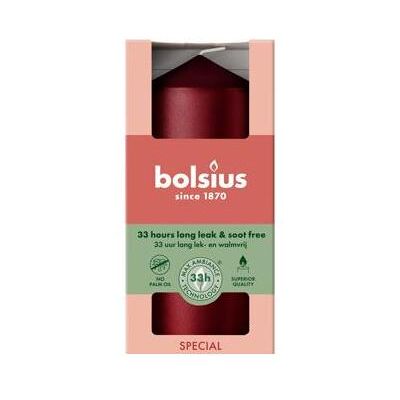 Bolsius, Bougie, Bougie ronde 120/58 Metallic Red - Publicité Bolsius, Bougie, Bougie ronde 120/58 Metallic Red - Publicité